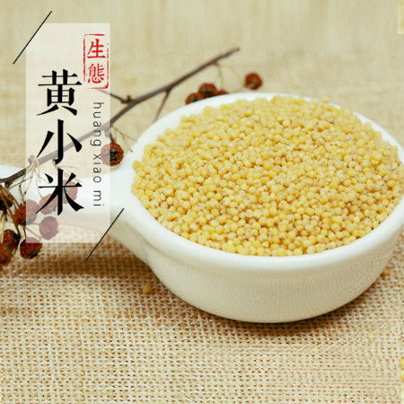 天然 有機(jī)食品 鄉(xiāng)田美實(shí) 生態(tài)黃小米 五谷雜糧 美麗農(nóng)家自留老品種 古法生態(tài)種植500g